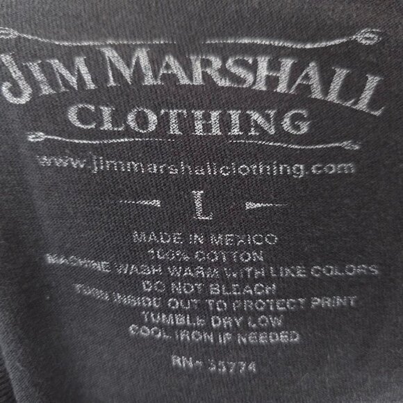 Johnny Cash T Shirt Mens Size Large Black Country Music Tee Jim Marshall - Picture 6 of 7